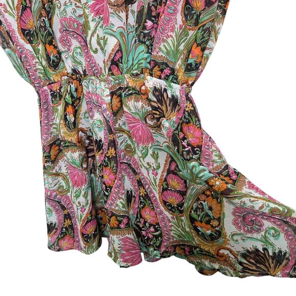 Show Me Your Mumu Rowdy Romper Paisley Womens M Boho Festival Fairly Forest - Picture 7 of 10